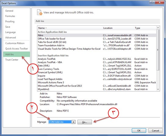 افزونه Power Pivot در Excel 2013